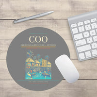 Thumbnail for Cadjehoun Airport (COO) design on gray round mouse pad