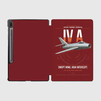 Thumbnail for Dassault Mystère IV A design on dark red samsung tablet tablet case