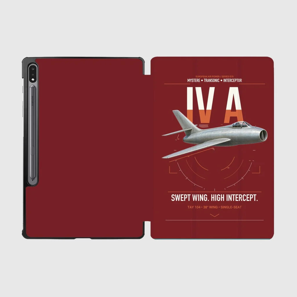 Dassault Mystère IV A design on dark red samsung tablet tablet case