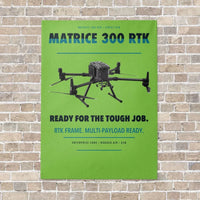 Thumbnail for DJI Matrice 300 RTK vertical canvas print - no frame - light green background