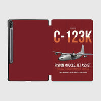 Thumbnail for C-123K Provider design on dark red samsung tablet tablet case