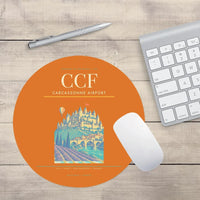 Thumbnail for Carcassonne Airport CCF Mouse-Pad Round - Orange