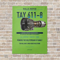 Thumbnail for TAY 611-8 vertical canvas print - no frame - light green background