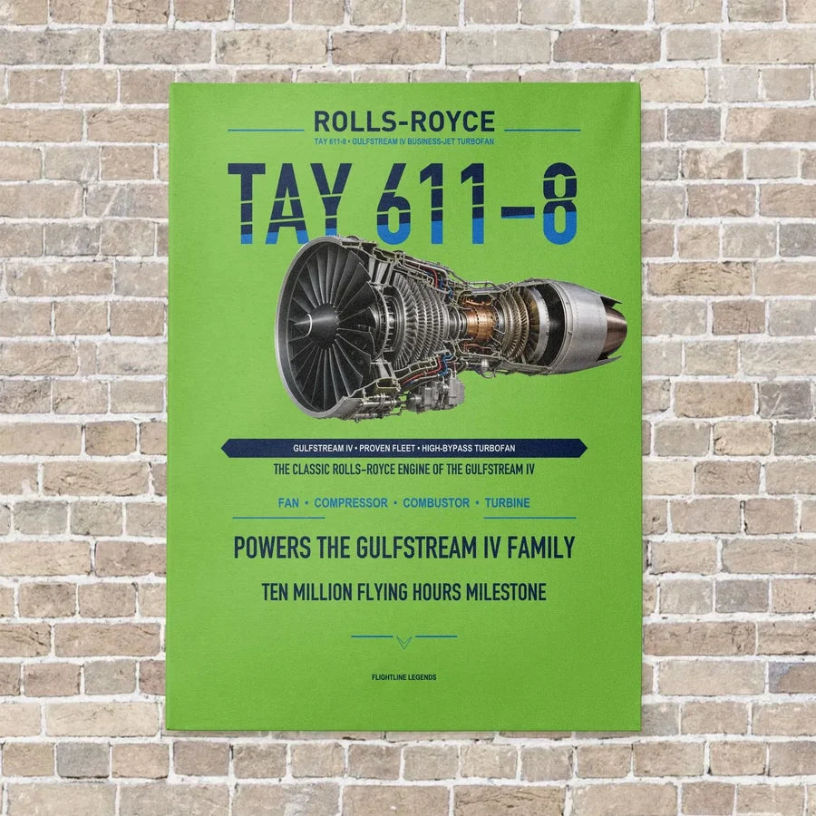 TAY 611-8 vertical canvas print - no frame - light green background