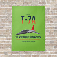 Thumbnail for T-7A Red Hawk vertical canvas print - no frame - light green background