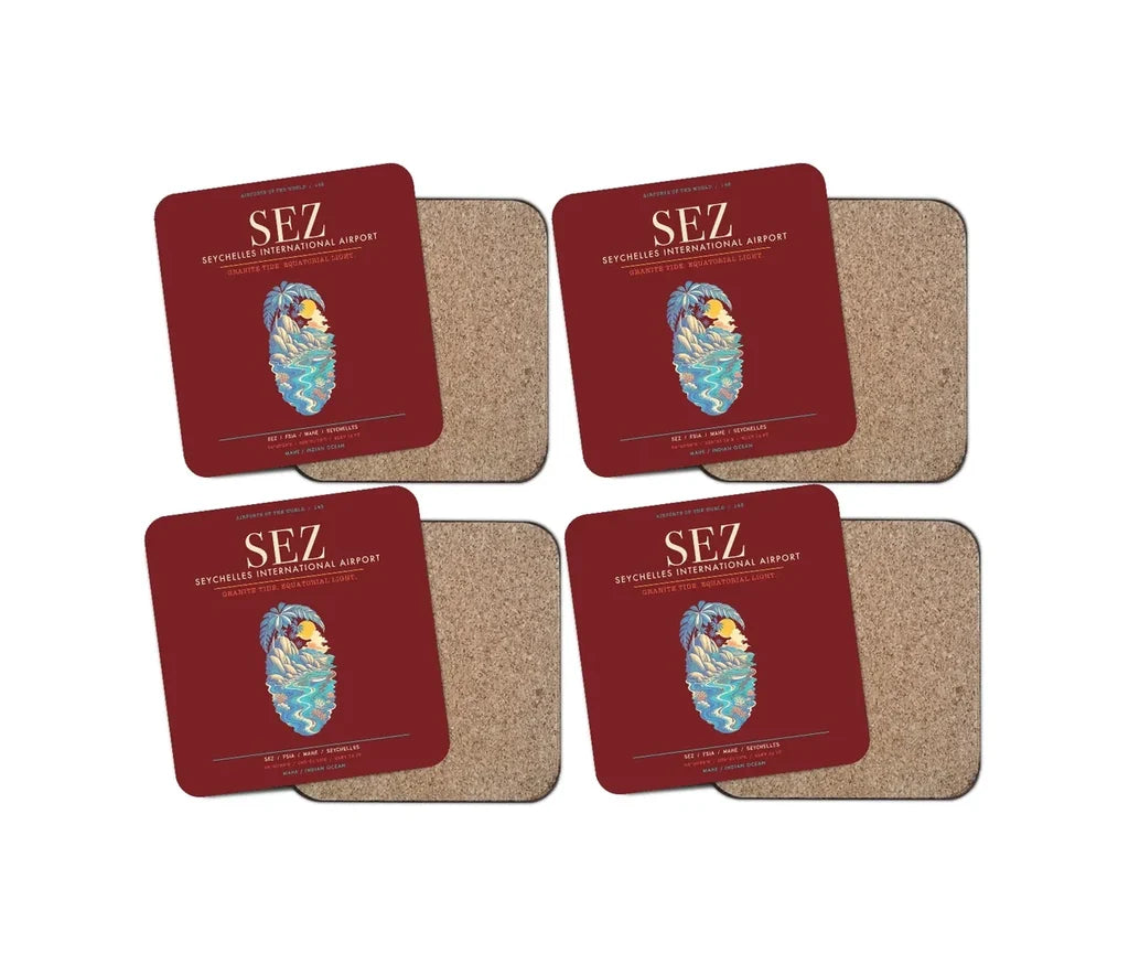 Seychelles International Airport SEZ - Granite Tide Canopy - Dark Red