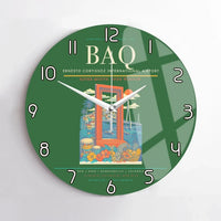 Thumbnail for Ernesto Cortissoz International Airport BAQ Wall-Clock No-Frame - Green
