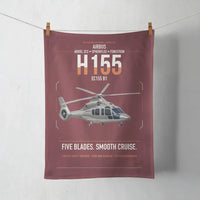 Thumbnail for Airbus H155 EC155 B1 design on dark red towel