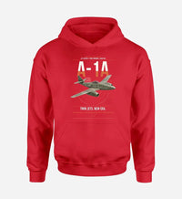 Thumbnail for Messerschmitt Me 262A-1a design on red double-side hoodie, single-side print