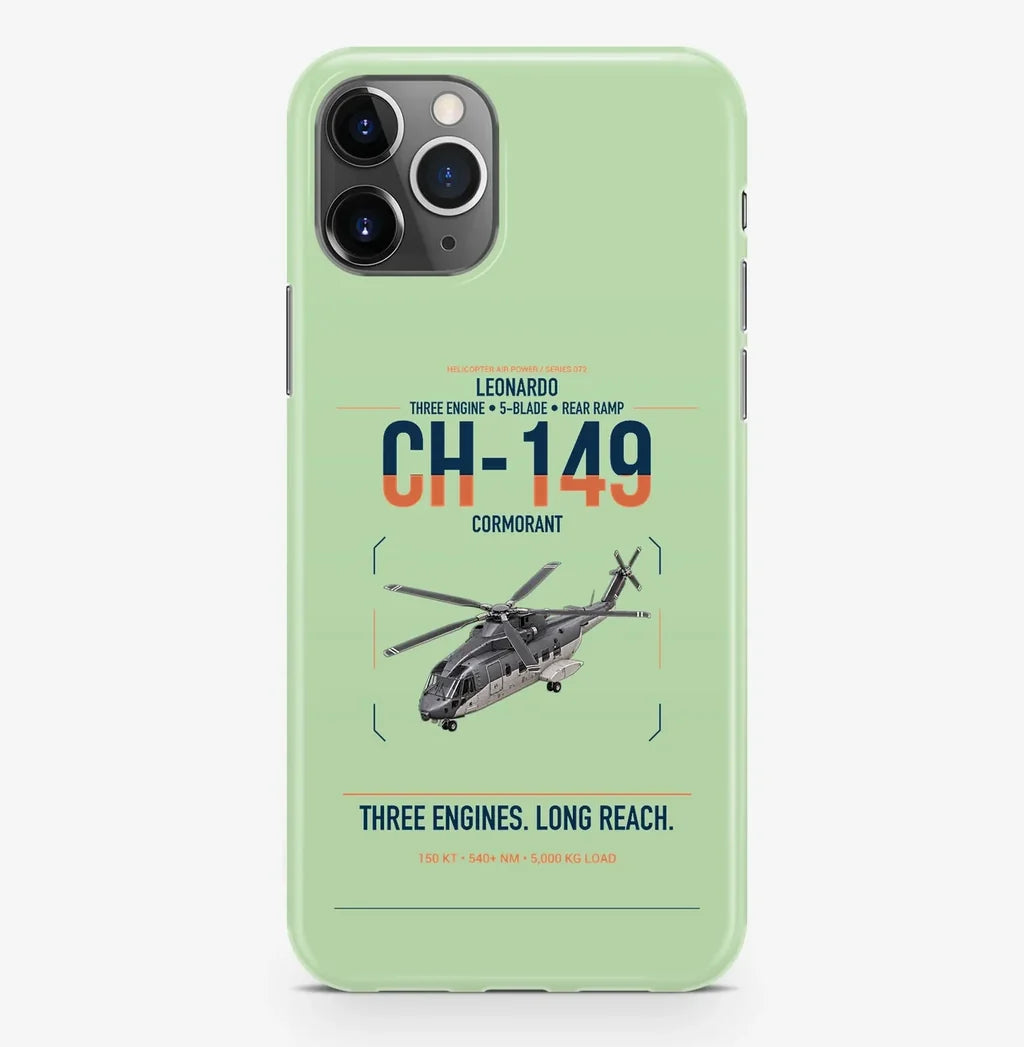 Leonardo CH-149 Cormorant design on light green magsafe iphone case, for iPhone Pro Max
