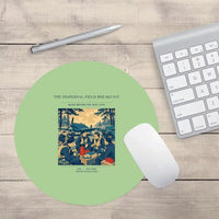 Thumbnail for VINTAGE G4511 - The Dispersal Field Breakfast - Designed Mouse Pads design on lightgreen round