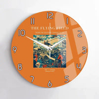 Thumbnail for VINTAGE G4001 - The Flying Field - Designed Wall Clocks design on orange no-frame