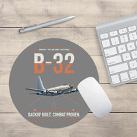 Thumbnail for B-32 Dominator design on gray round mouse pad