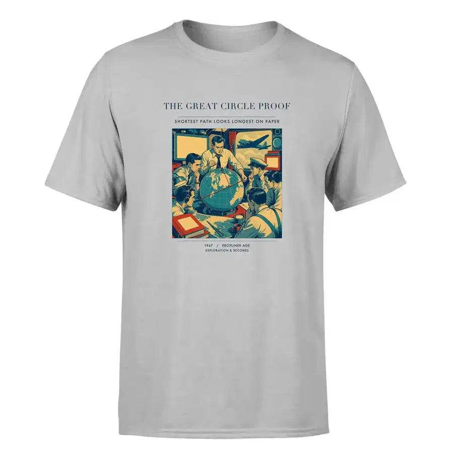 VINTAGE G4292 - The Great Circle Proof - Premium T-Shirt design on lightgray premium t shirt