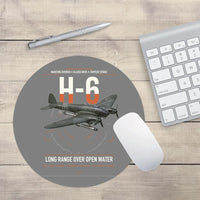 Thumbnail for Heinkel He 111H-6 design on gray round mouse pad