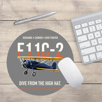 Thumbnail for F11C-2 Goshawk Dive from the High Hat design on gray round mouse pad