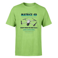 Thumbnail for DJI Matrice 4D design on light green single side