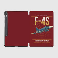 Thumbnail for F-4S Phantom II design on dark red samsung tablet tablet case