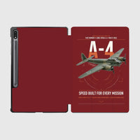 Thumbnail for Junkers Ju 88A-4 design on dark red samsung tablet tablet case