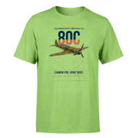 Thumbnail for IAR 80C design on light green t-shirt, single-side print