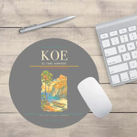 Thumbnail for El Tari Airport (KOE) design on gray round mouse pad