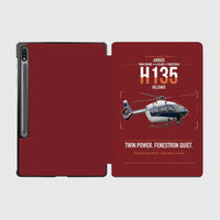 Thumbnail for Airbus H135 design on dark red samsung tablet tablet case