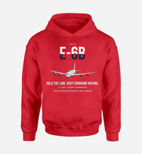 Thumbnail for E-6B Mercury design on red double-side hoodie, single-side print