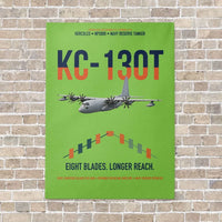 Thumbnail for KC-130T NP2000 vertical canvas print - no frame - light green background