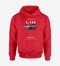 Thumbnail for F-14A TOMCAT design on red hoodie single side