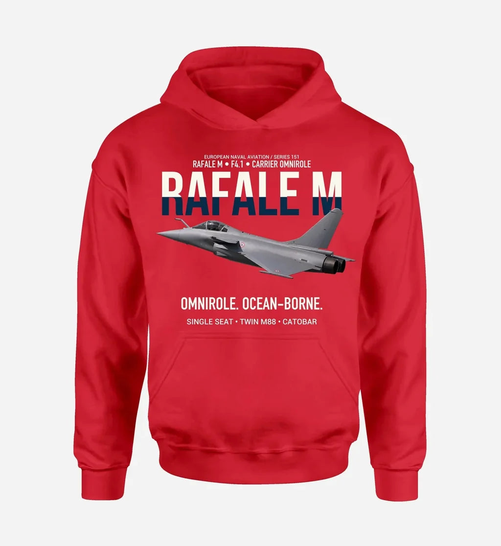 RAFALE M F4.1 design on red hoodie single side