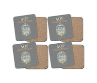 Thumbnail for Rodriguez Ballon International Airport AQP Coaster 4-Pieces-Set - Gray
