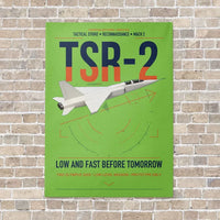 Thumbnail for BAC TSR-2 vertical canvas print - no frame - light green background