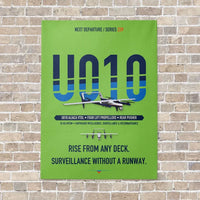 Thumbnail for Airbus U010 Aliaca VTOL vertical canvas print - no frame - light green background