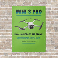 Thumbnail for DJI Mini 3 Pro vertical canvas print - no frame - light green background