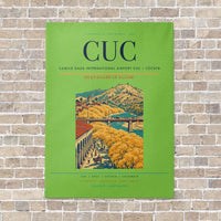 Thumbnail for Camilo Daza International Airport CUC — Cúcuta vertical canvas print - no frame - light green background