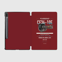 Thumbnail for CF34-10E design on dark red samsung tablet tablet case