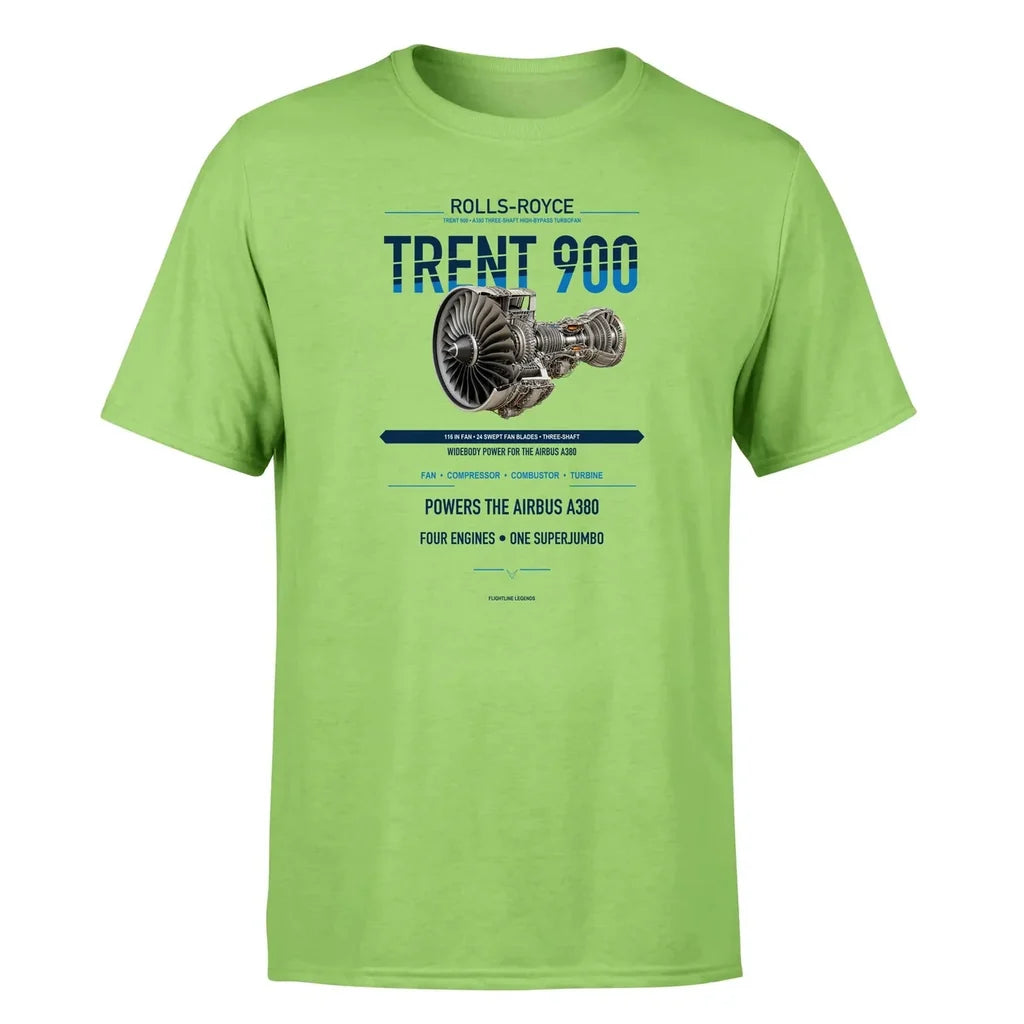 Trent 900 design on light green single side