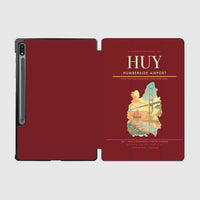 Thumbnail for Humberside Airport (HUY) design on dark red samsung tablet tablet case