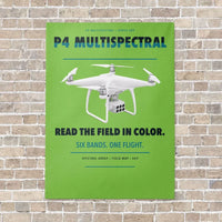 Thumbnail for DJI P4 Multispectral vertical canvas print - no frame - light green background