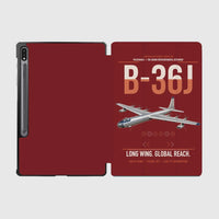 Thumbnail for B-36J Peacemaker design on dark red samsung tablet tablet case