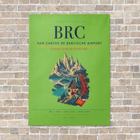 Thumbnail for San Carlos de Bariloche Airport BRC - Canvas No Frame - Light Green
