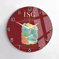 Thumbnail for Painushima Ishigaki Airport ISG Wall-Clock No-Frame - Dark Red