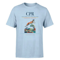 Thumbnail for Casper–Natrona County International Airport (CPR) T-Shirt single-side front print in Light Blue | caspernatrona-county-international-airport-cpr-double-side-t-shirt