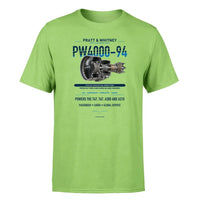 Thumbnail for PW4000-94 design on light green single side