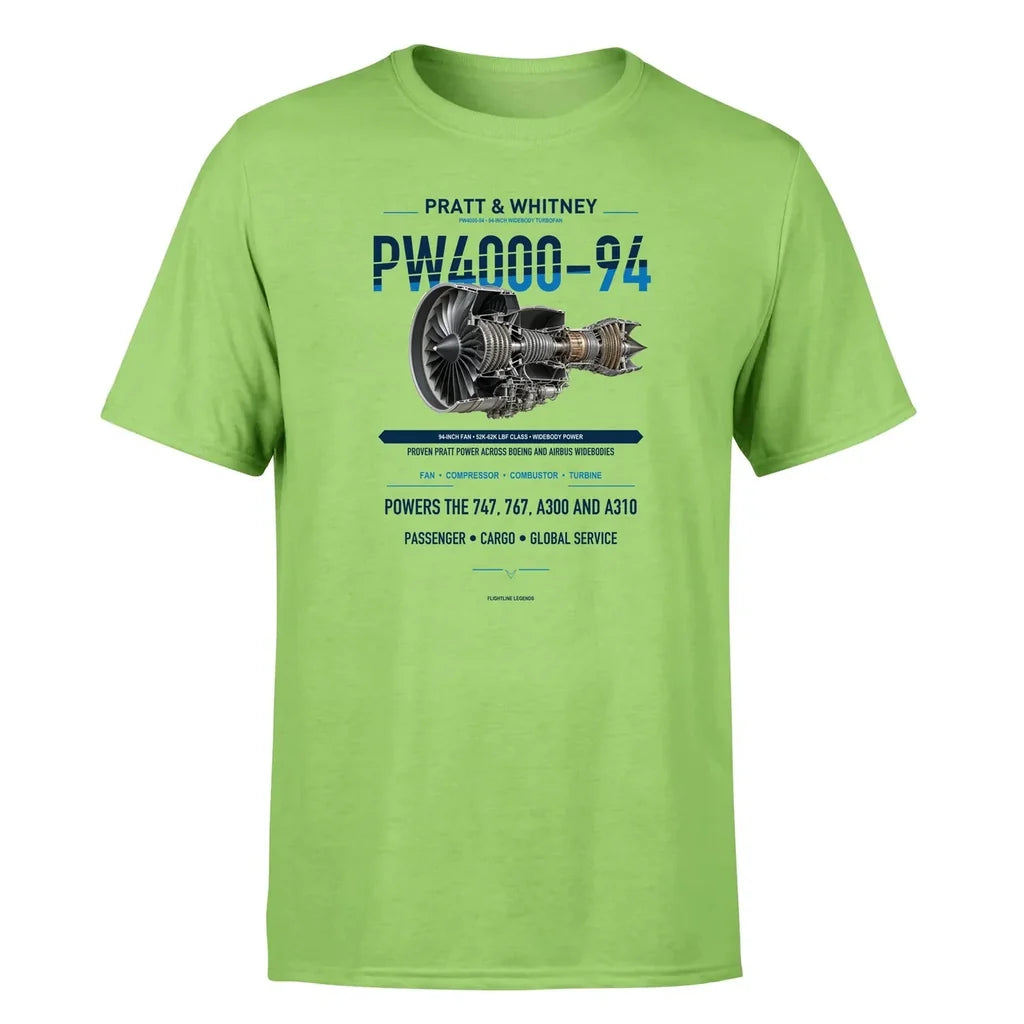 PW4000-94 design on light green single side