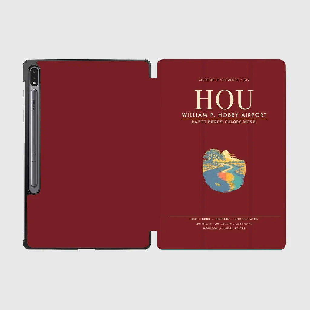 William P. Hobby Airport HOU  Houston - Dark Red