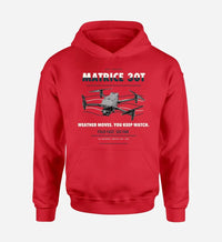 Thumbnail for DJI Matrice 30T design on red hoodie single side
