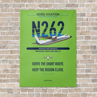 Thumbnail for Nord 262A vertical canvas print - no frame - light green background