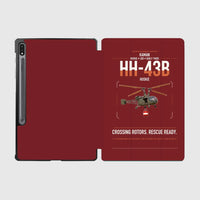 Thumbnail for Kaman HH-43B Huskie design on dark red samsung tablet tablet case