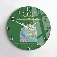 Thumbnail for Carcassonne Airport CCF Wall-Clock No-Frame - Green